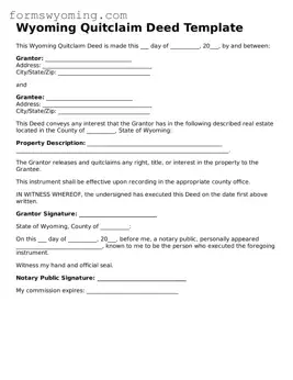 Attorney-Verified  Deed Template for Wyoming