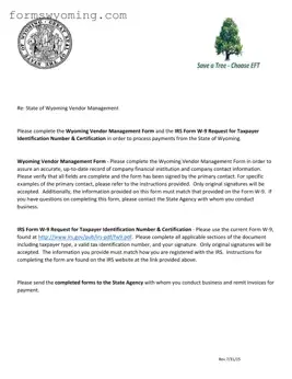 Wyoming Management PDF Template