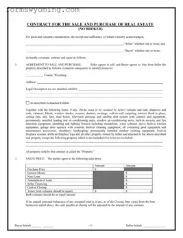 Wyoming Real Estate For Sale PDF Template