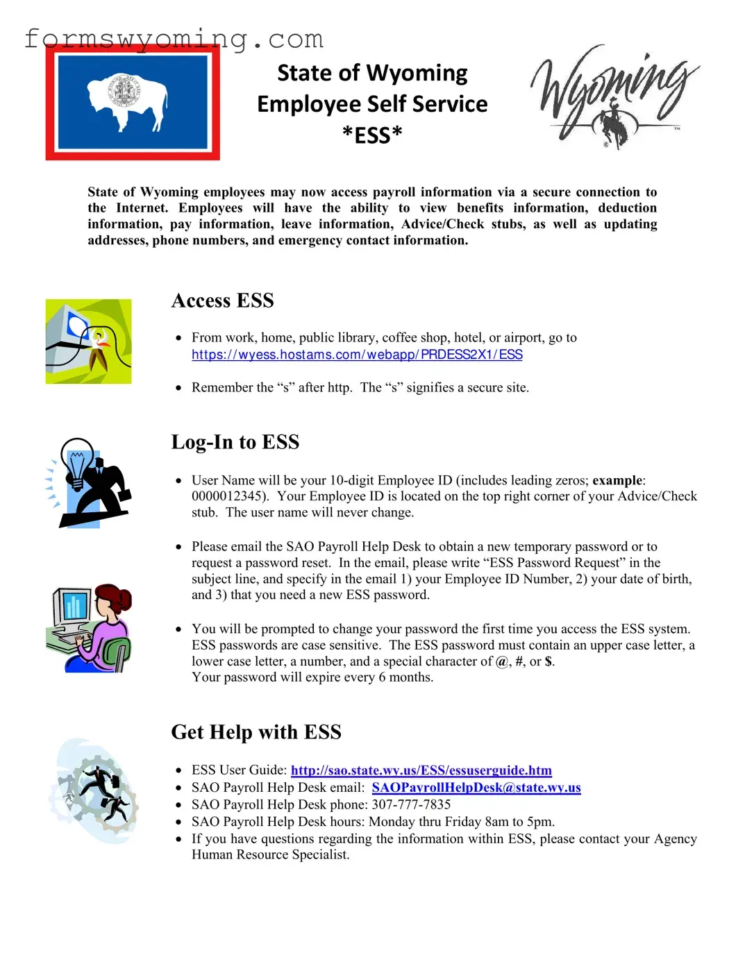 State Of Wyoming Ess PDF Template