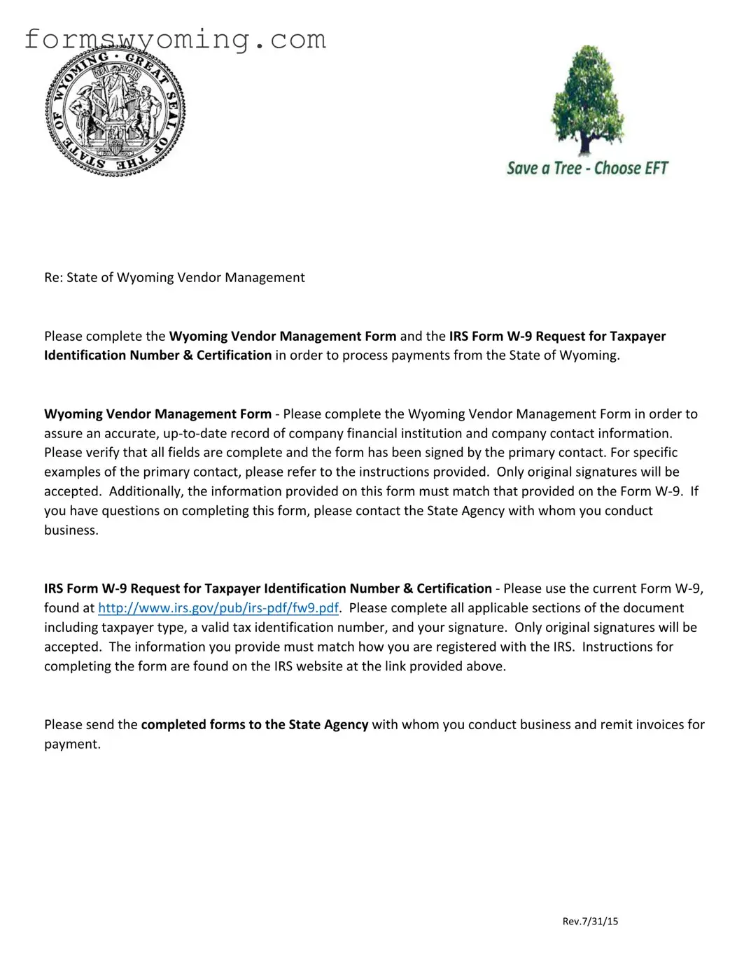 Wyoming Management PDF Template